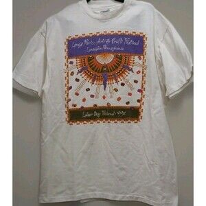 VTG 90s 1994 Long’s Park Arts & Crafts Festival Tee L Single Stitch USA Graphic